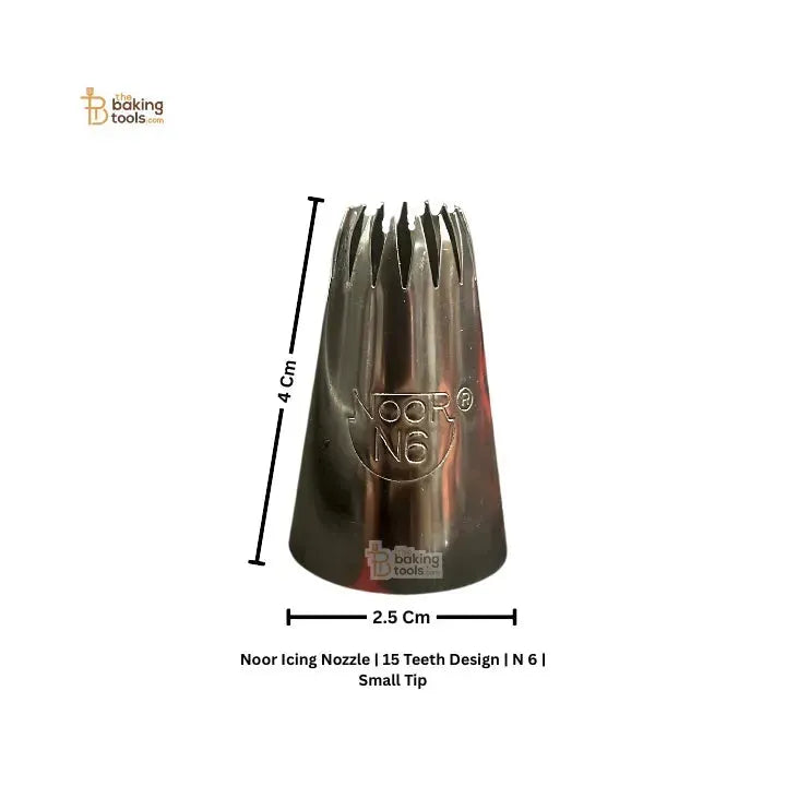 Noor Icing Nozzle |15 Teeth Design N-6 Small Tip