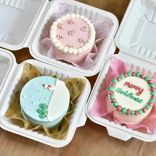 Bento Box | Burger Box - 6" x 6" (Pack of 100) | Bento Cake Box ( NO COD ) - thebakingtools.com