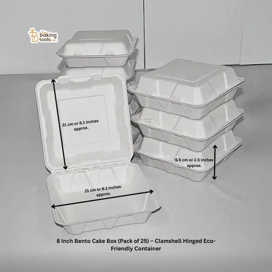 8InchBentoCakeBox_Packof25_ClamshellHingedEco-FriendlyContainer__2