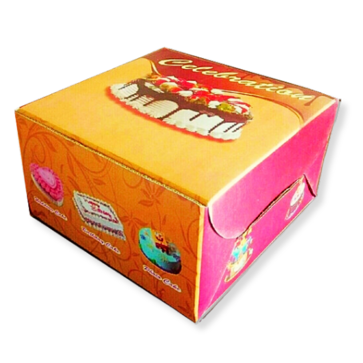 Cake Box Corrugated For Printed 1.5kg [12x12x5] Pack of 10