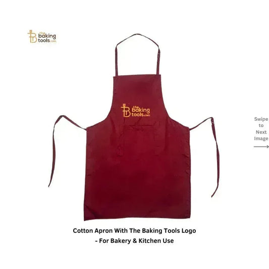 Cotton Apron With The Baking Tools Logo - For Kitchen & Bakery Use - thebakingtools.com