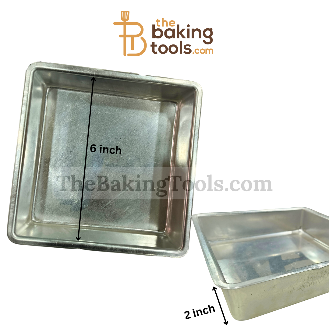 Square Cake Tin Mould 6 Inch