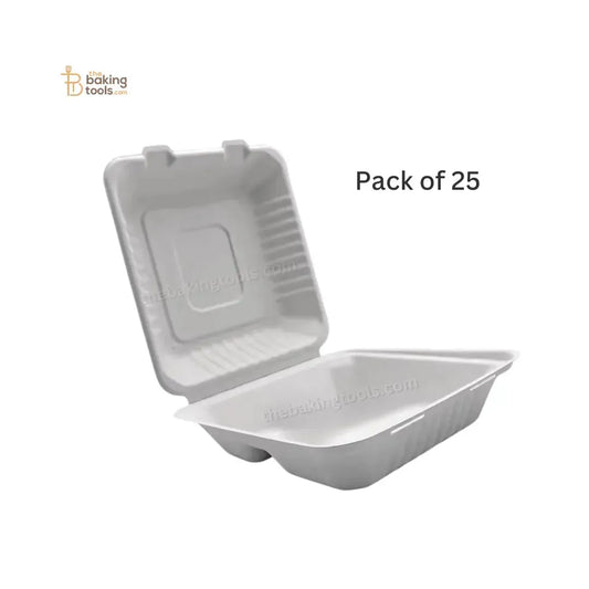 Bento Box | Burger Box - 6" x 6" (Pack of 25) | Bento Cake Box - thebakingtools.com