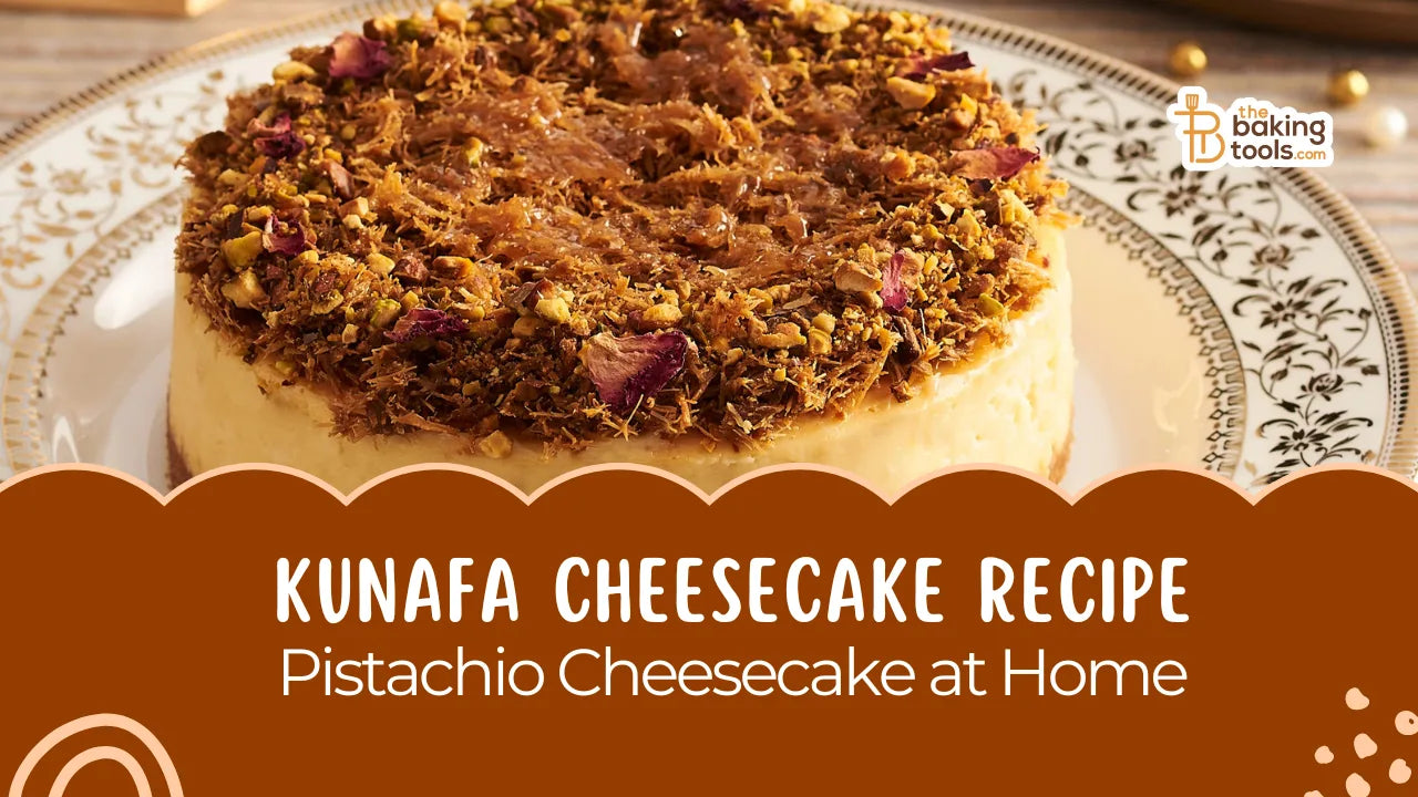 Kunafa Cheesecake Recipe | Pistachio Kunafa Cheesecake at Home