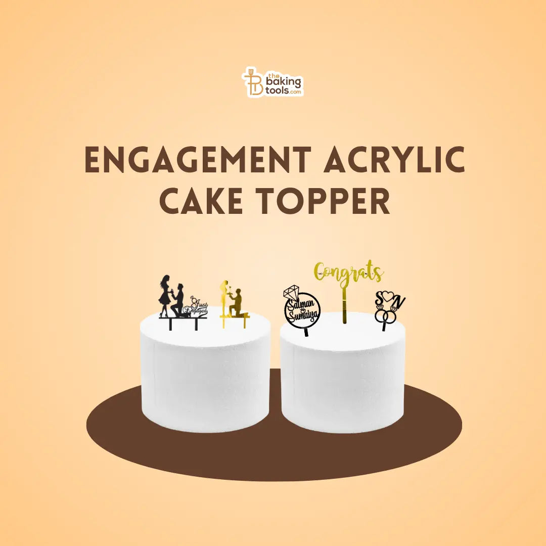 Engagement Acrylic Cake Topper