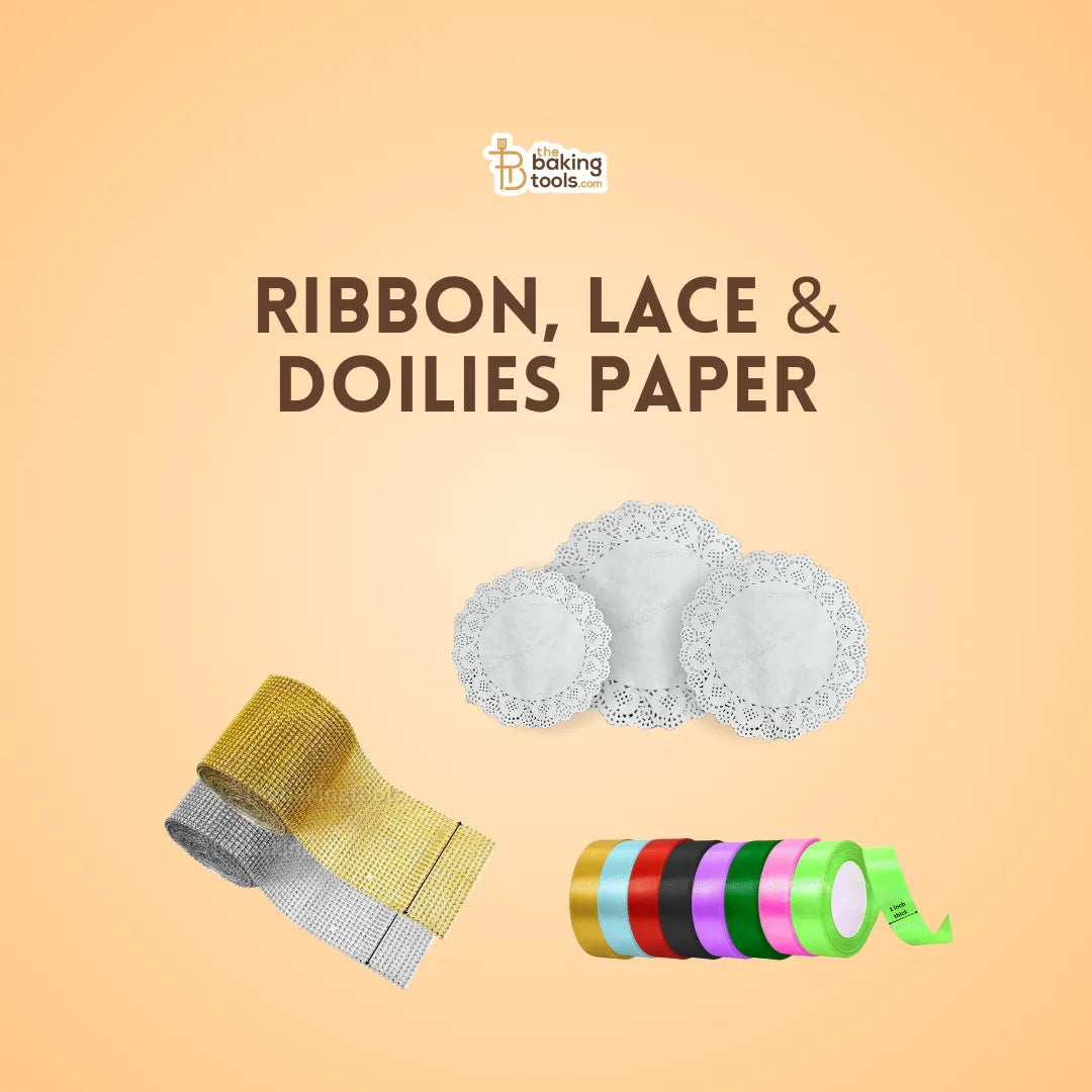 Ribbon, Lace & Doilies Paper - thebakingtools.com