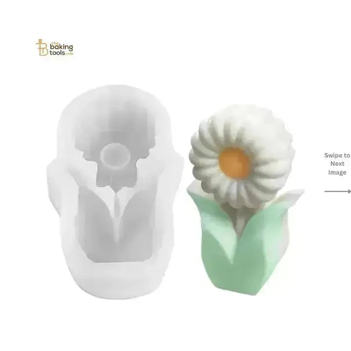 Flower Shape Silicone Candle Mould (PTS 339) - thebakingtools.com