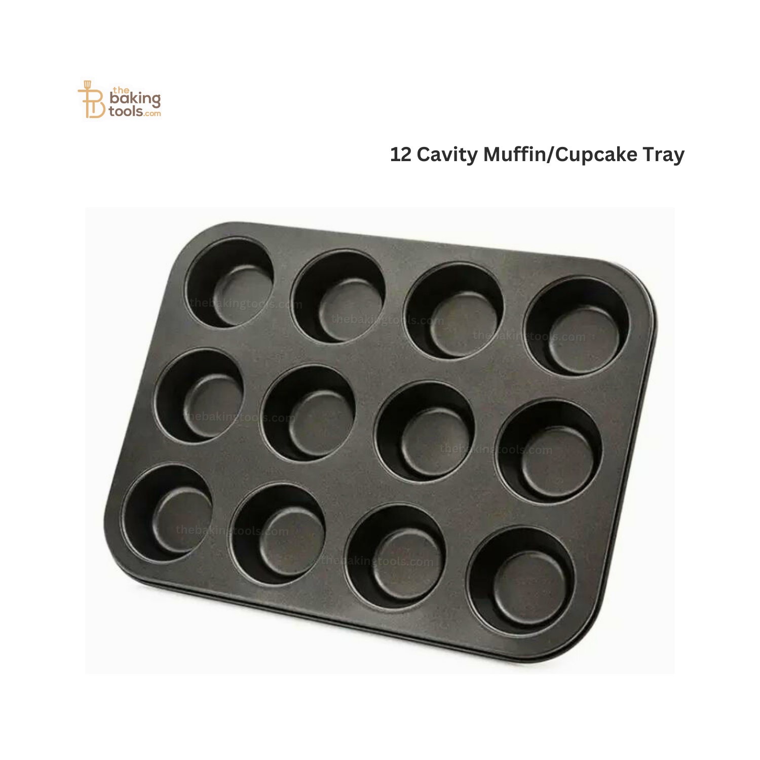 12_cavity_muffin_cupcake_tray_thebakingtools.com