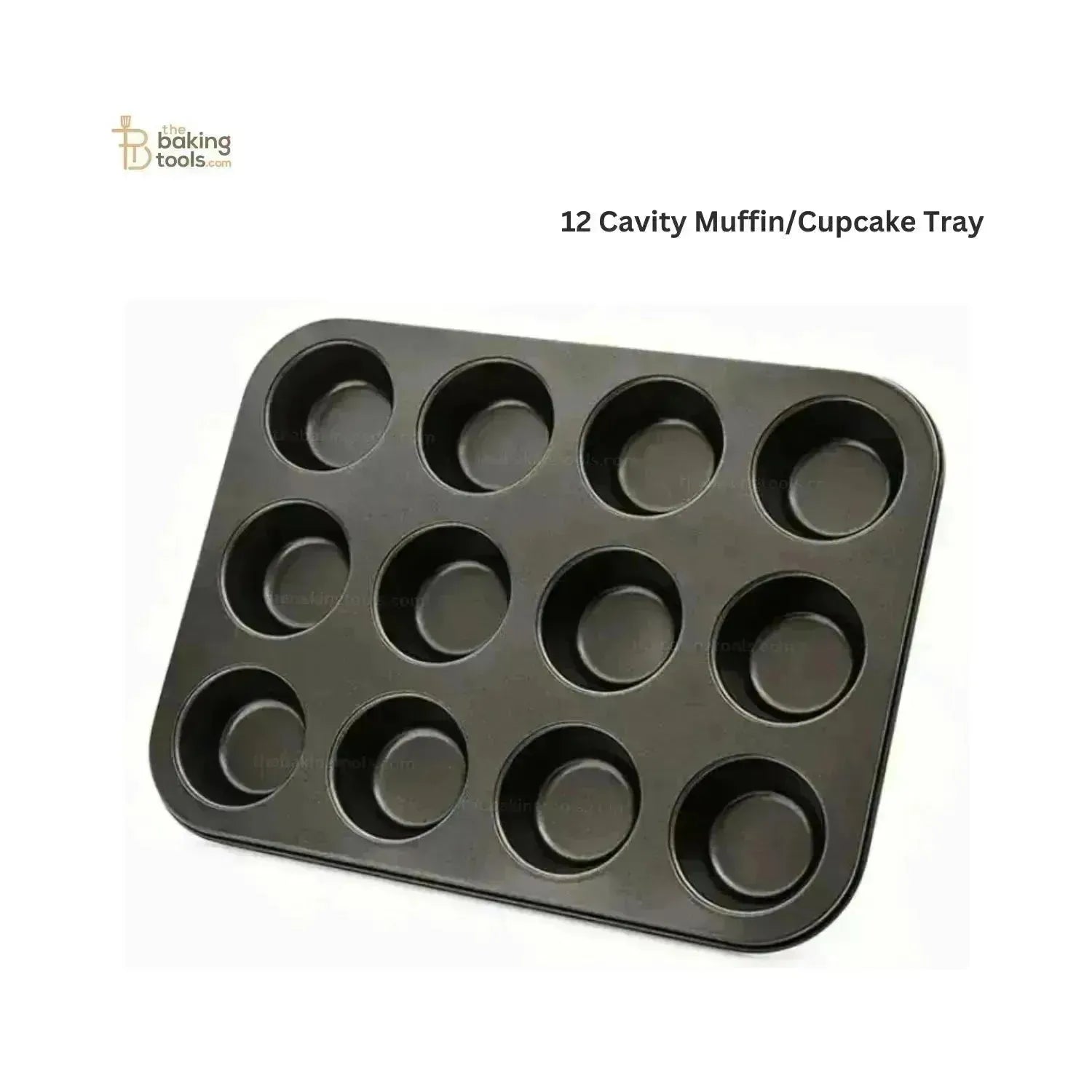 12 Cavity Muffin Tray | Cupcake Mold Tray - thebakingtools.com