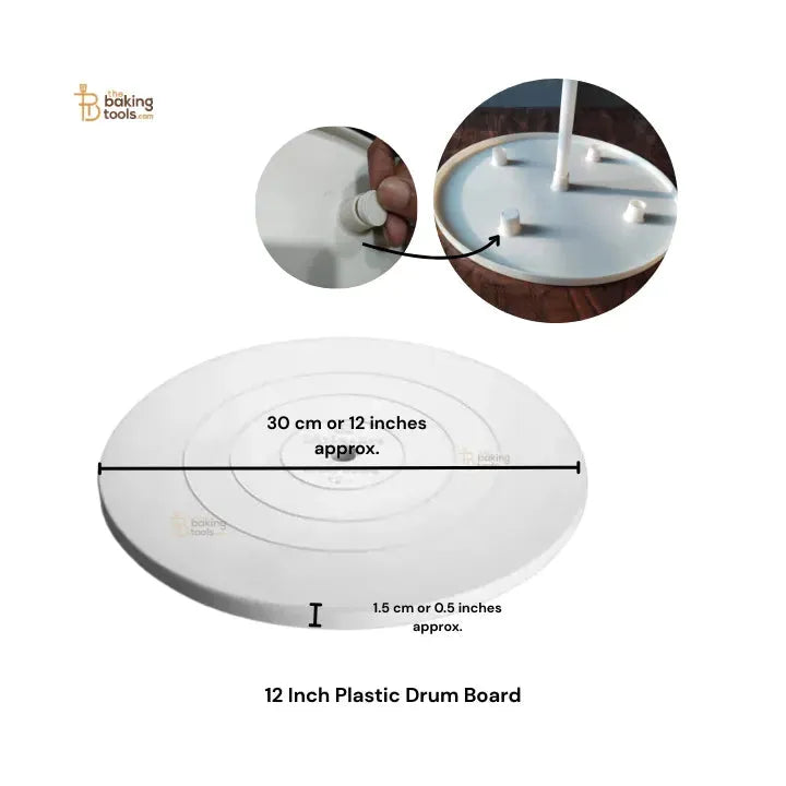 12 Inch Plastic Drum Board - Random Colour