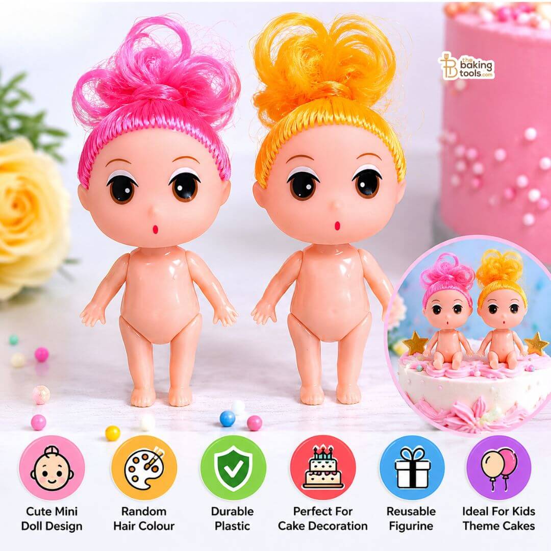 1 Pcs Cake Decorating Mini Doll _ Features