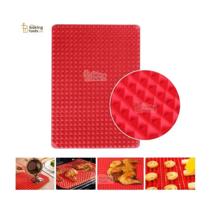 Silicone Baking Mat – Pyramid-Shaped (16 x 11.5 inch) - thebakingtools.com