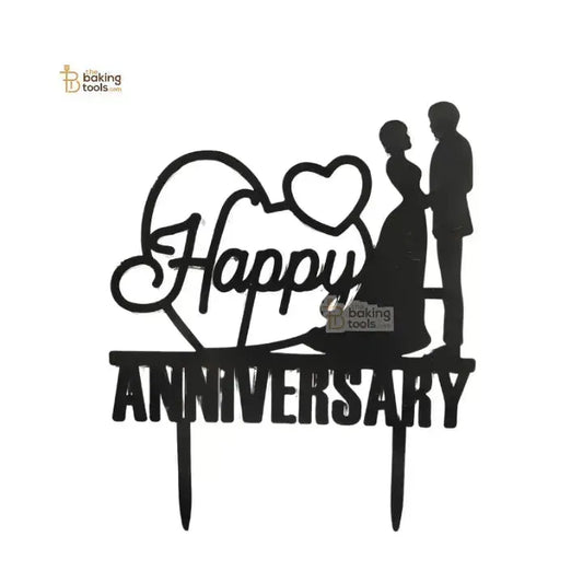 Anniversary Acrylic Cake Topper - 002 | Premium Decoration - thebakingtools.com