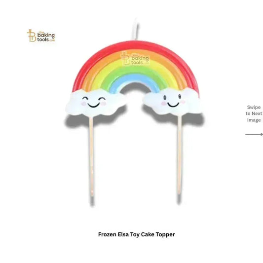 Colorful Rainbow Birthday Candle for Party | Cake Decoration - thebakingtools.com