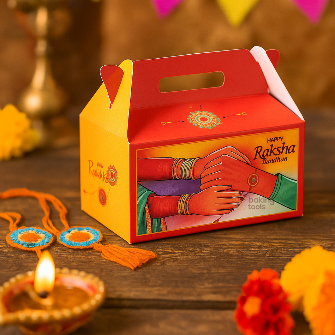 Raksha Bandhan Gift Chocolate Box (Pack of 12) - 3.5x3.5x4 Inches