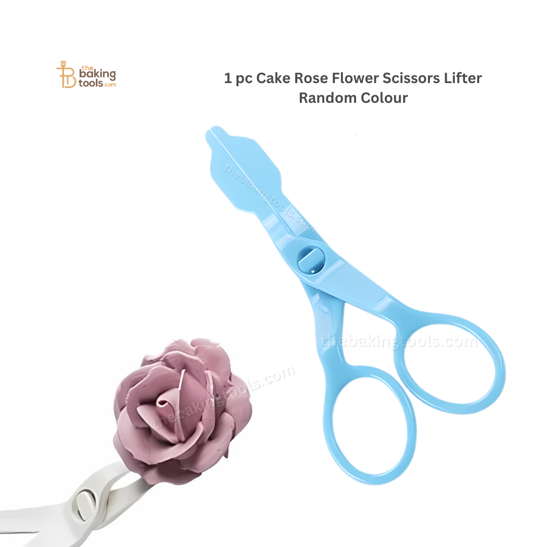 1 pc Cake Rose Flower Scissors Lifter _ the baking tools