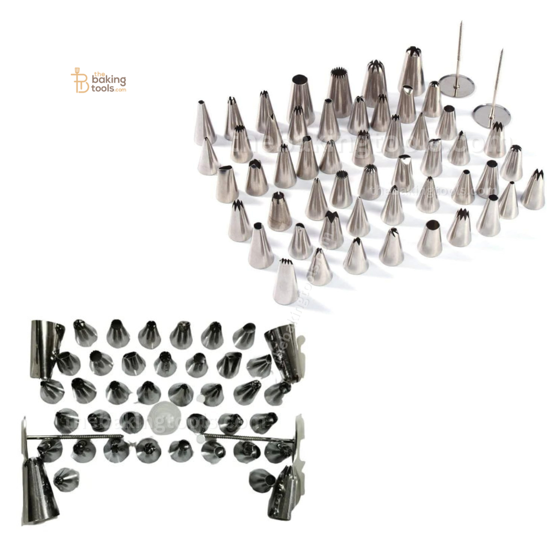 52 Pieces Cake Icing Nozzles Set _ the baking tools