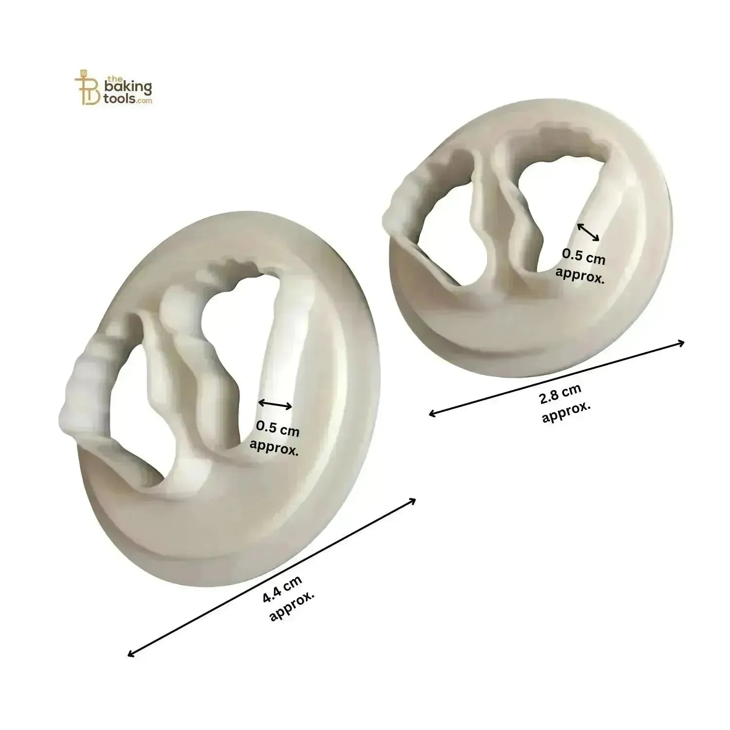 2 PC Baby Feet Fondant Cutter - thebakingtools.com