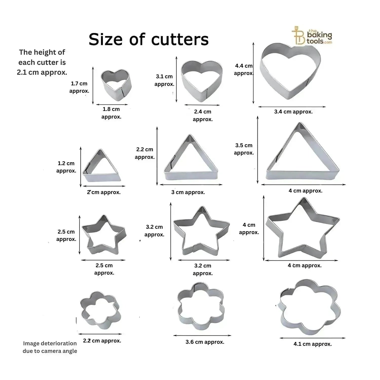 24 PCs Cookie Cutter - thebakingtools.com
