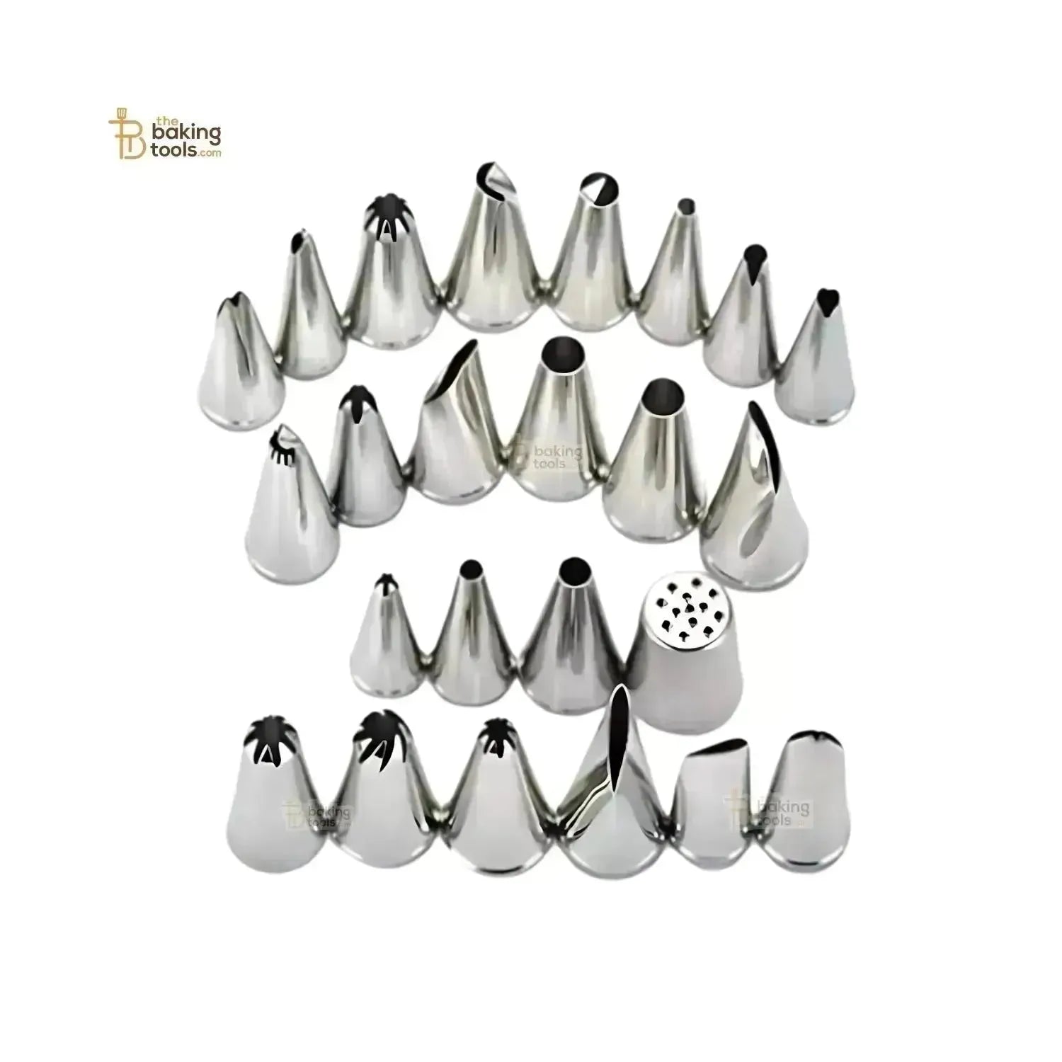 24 Pcs Nozzle Piping Cake Decorating Nozzle Set - Box - thebakingtools.com