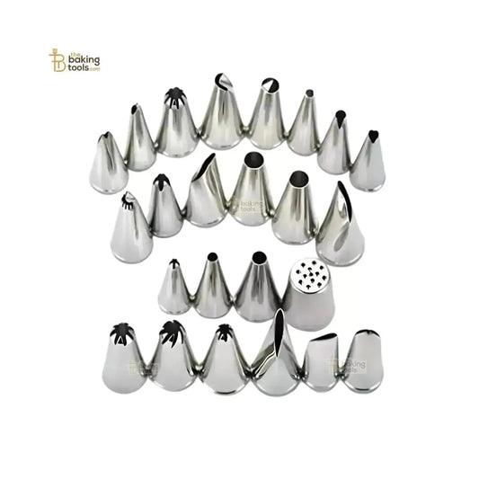 24 Pcs Nozzle Piping Cake Decorating Nozzle Set - Box - thebakingtools.com