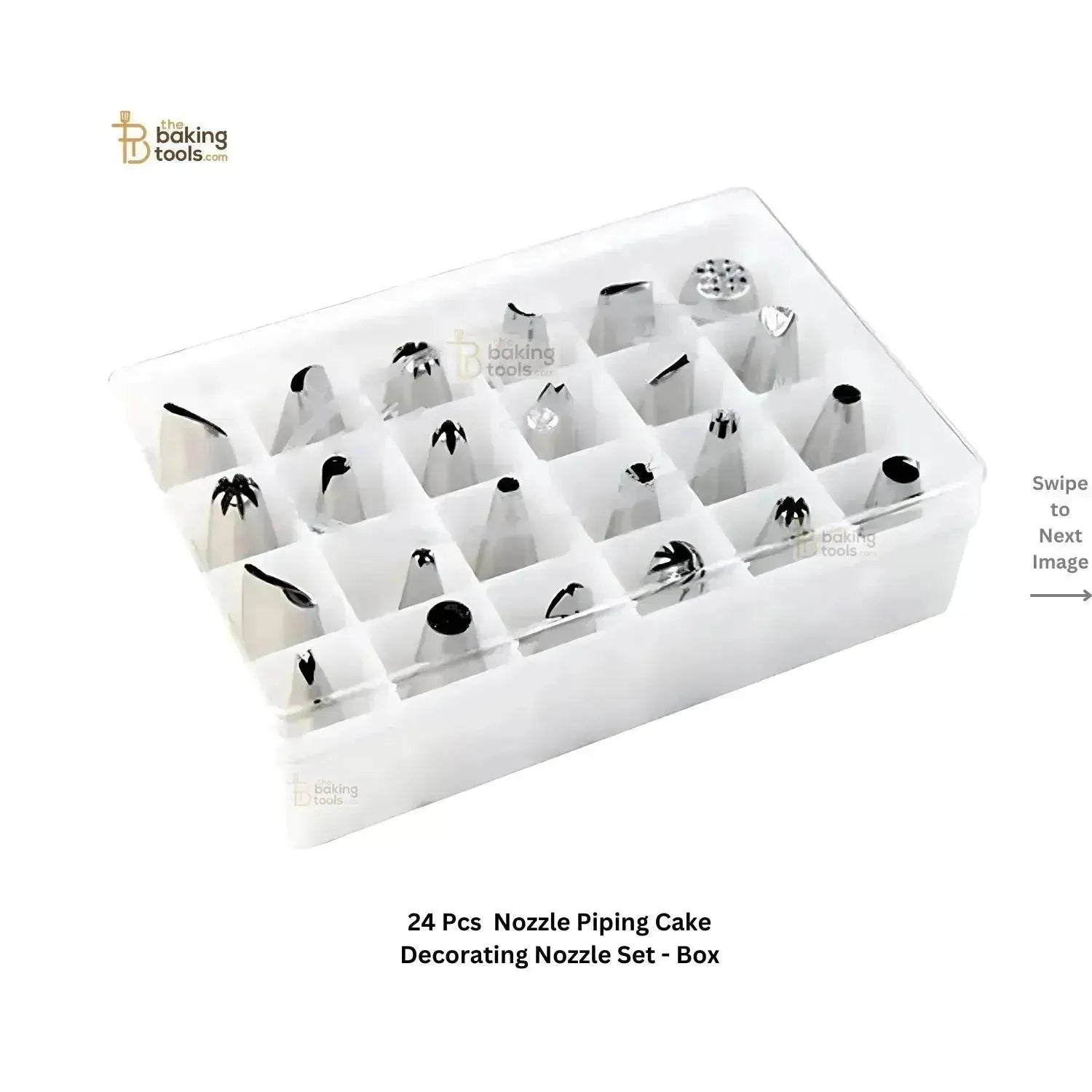 24 Pcs Nozzle Piping Cake Decorating Nozzle Set - Box - thebakingtools.com