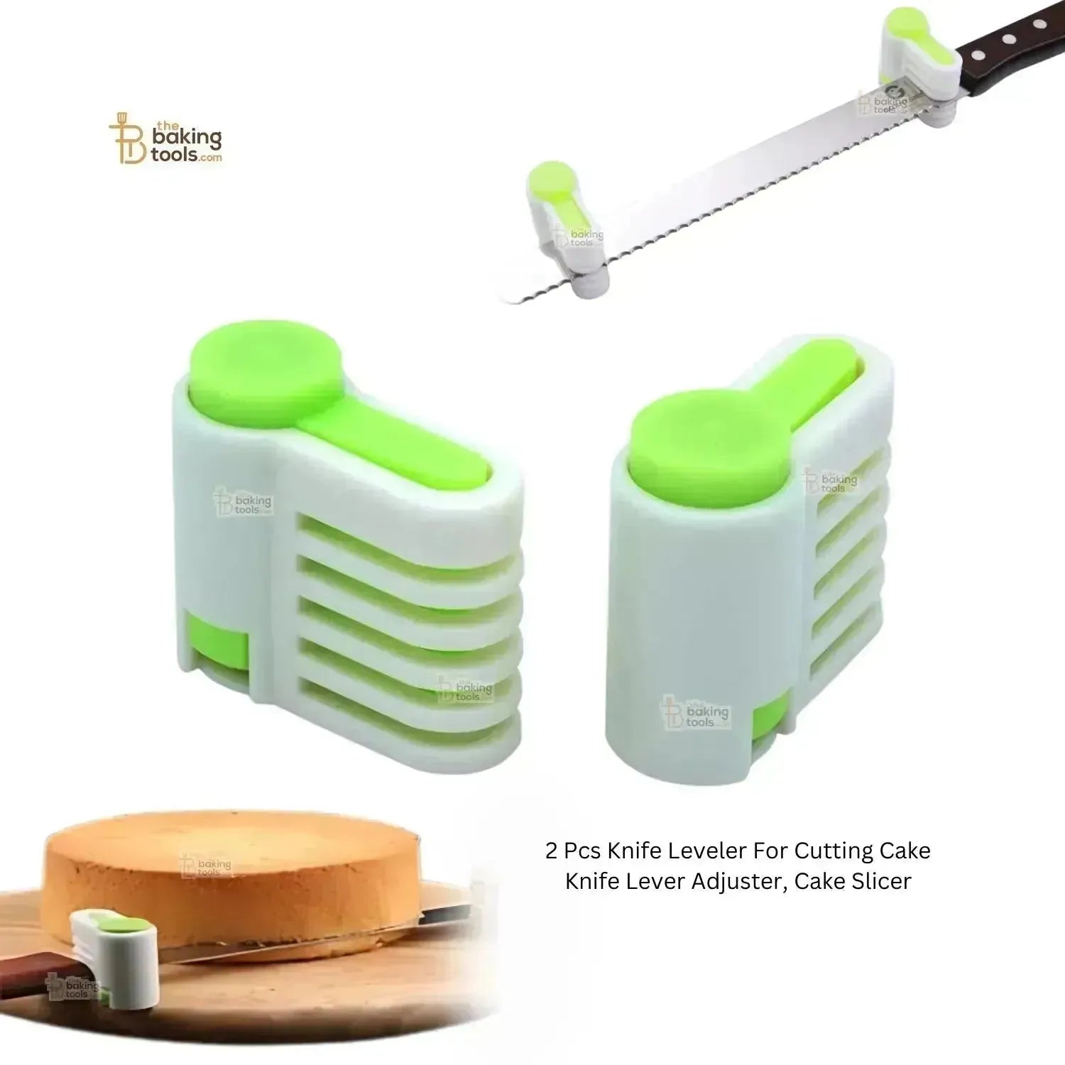 2 Pcs Knife Leveller For Cutting Cake Knife Lever Adjuster, Cake Slicer - thebakingtools.com