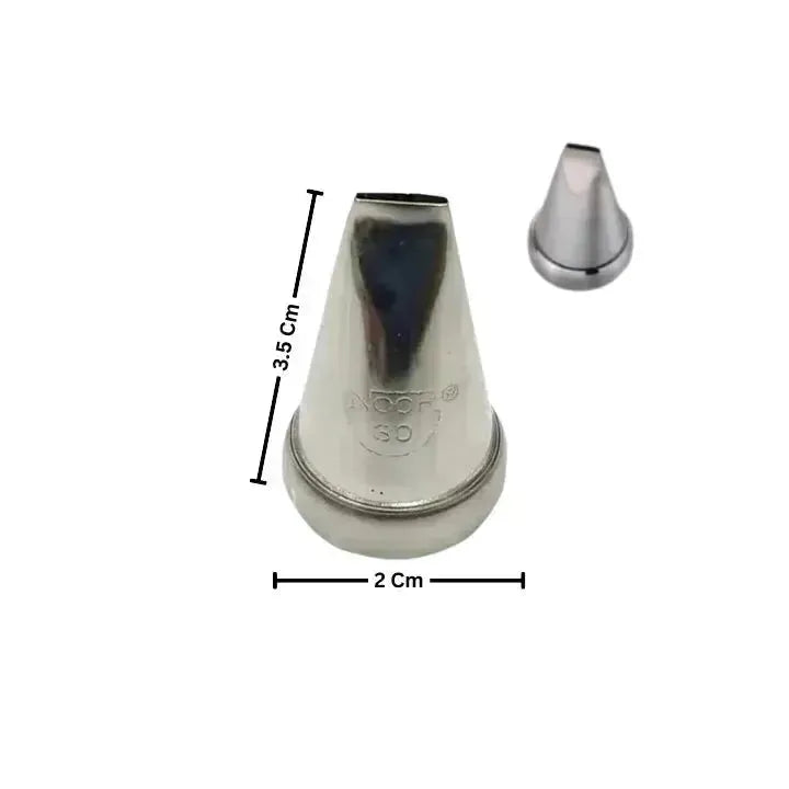 Noor Icing Nozzle | Narrow Ribbon | No. 30 | Small Tip - thebakingtools.com