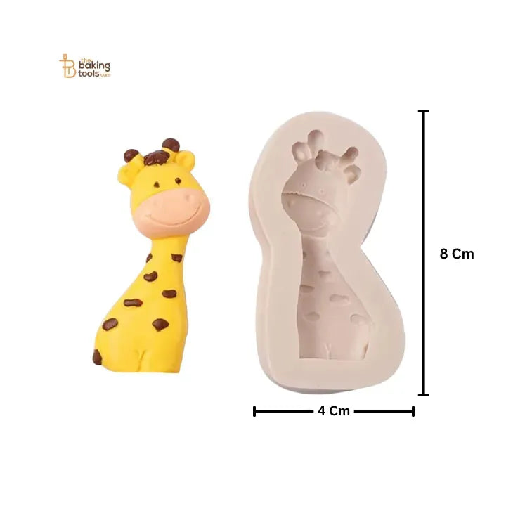 Giraffe Shape Animal Silicone Gum Paste Mould for Fondant & Cake Decoration