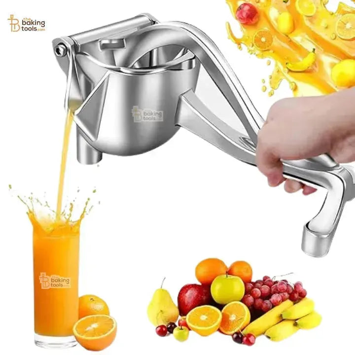 Aluminium Manual Fruit Juicer – Heavy Duty Hand Press Citrus Squeezer 1 Pcs - thebakingtools.com