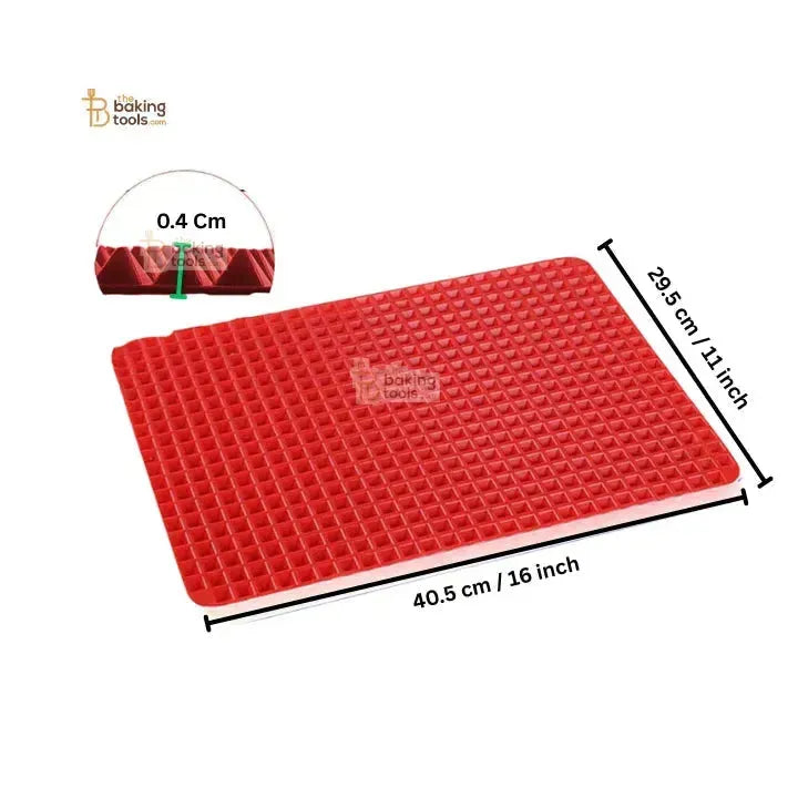 Silicone Baking Mat – Pyramid-Shaped (16 x 11.5 inch) - thebakingtools.com