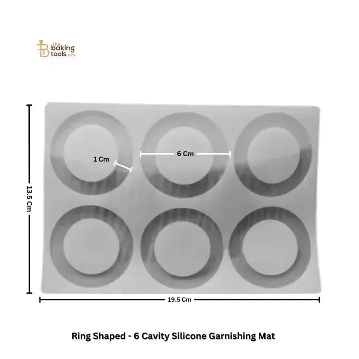 Ring Shape Silicone Chocolate Garnishing Sheet - thebakingtools.com