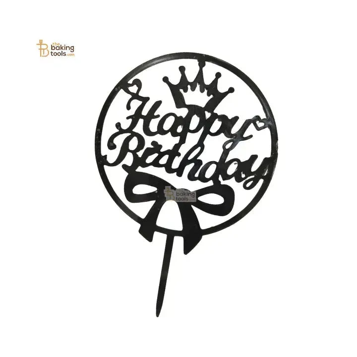 Birthday Acrylic Cake Topper - 002 | Premium Decoration - thebakingtools.com