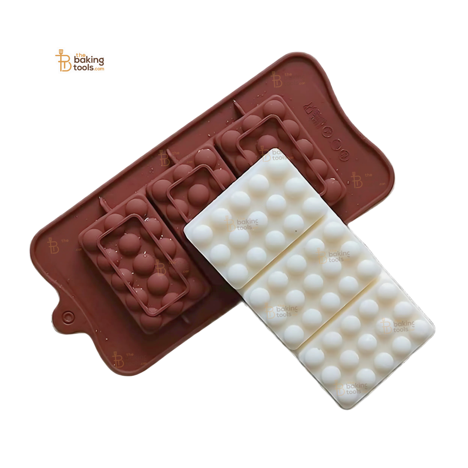 3 Cavity Rectangular Shaped Lego Chocolate Bar Silicone Mould _ the baking tools