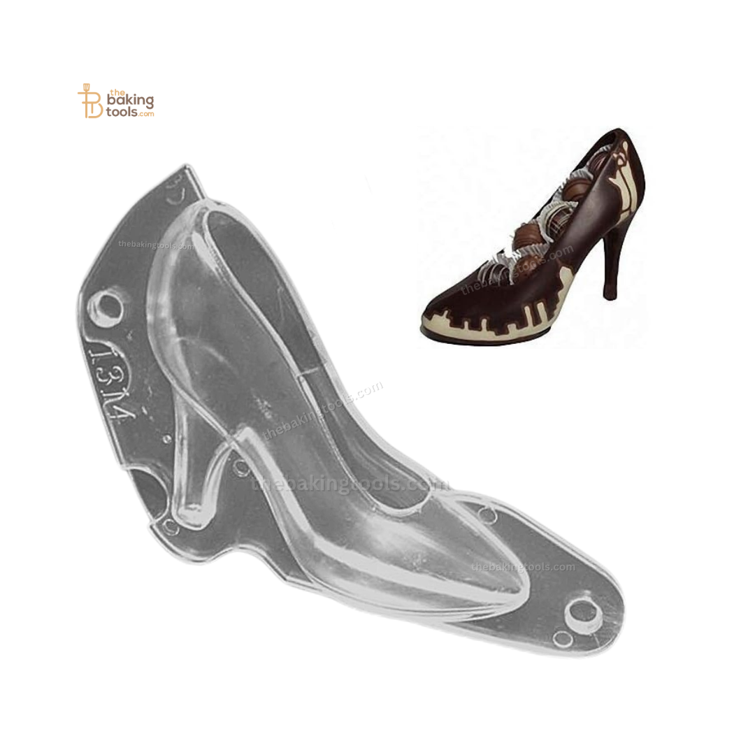 3D Polycarbonate Pump High Heels Sandal Shape Chocolate Mould - thebakingtools.com