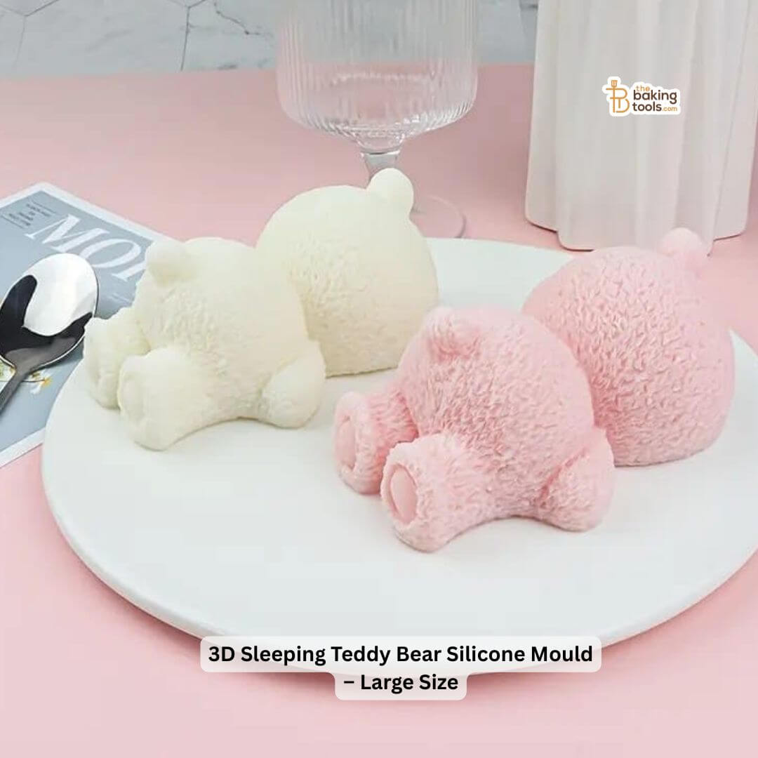 3D Sleeping Teddy Bear Silicone Mould – Large Size
