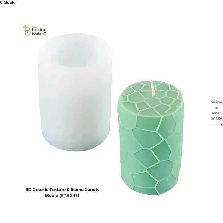 3D Crackle Texture Silicone Candle Mould (PTS 342) - thebakingtools.com