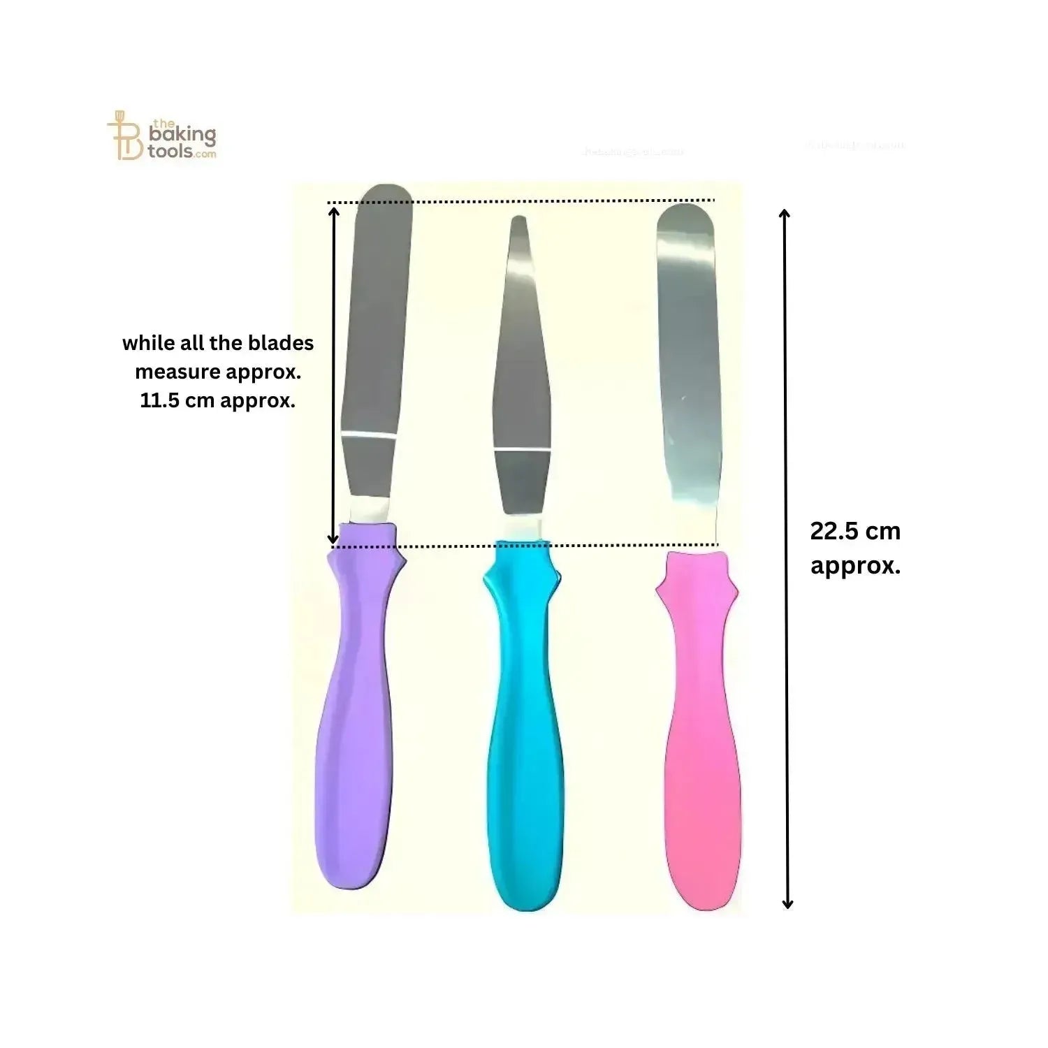 3Pcs Cake Icing Knife Spatula - thebakingtools.com