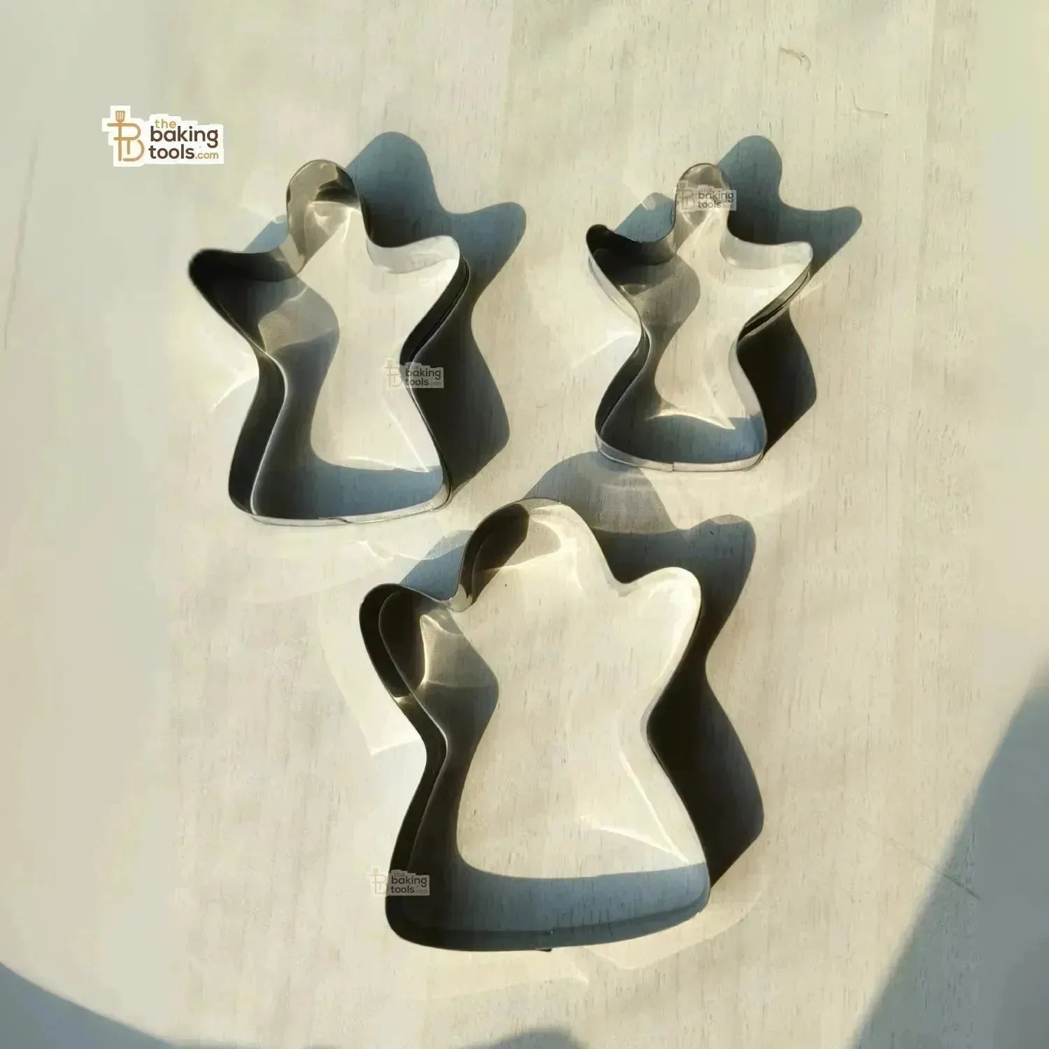 3 Pieces Gingerbread Cookie Cutter Christmas Ginger Bread Man Biscuit Cutter Set - thebakingtools.com