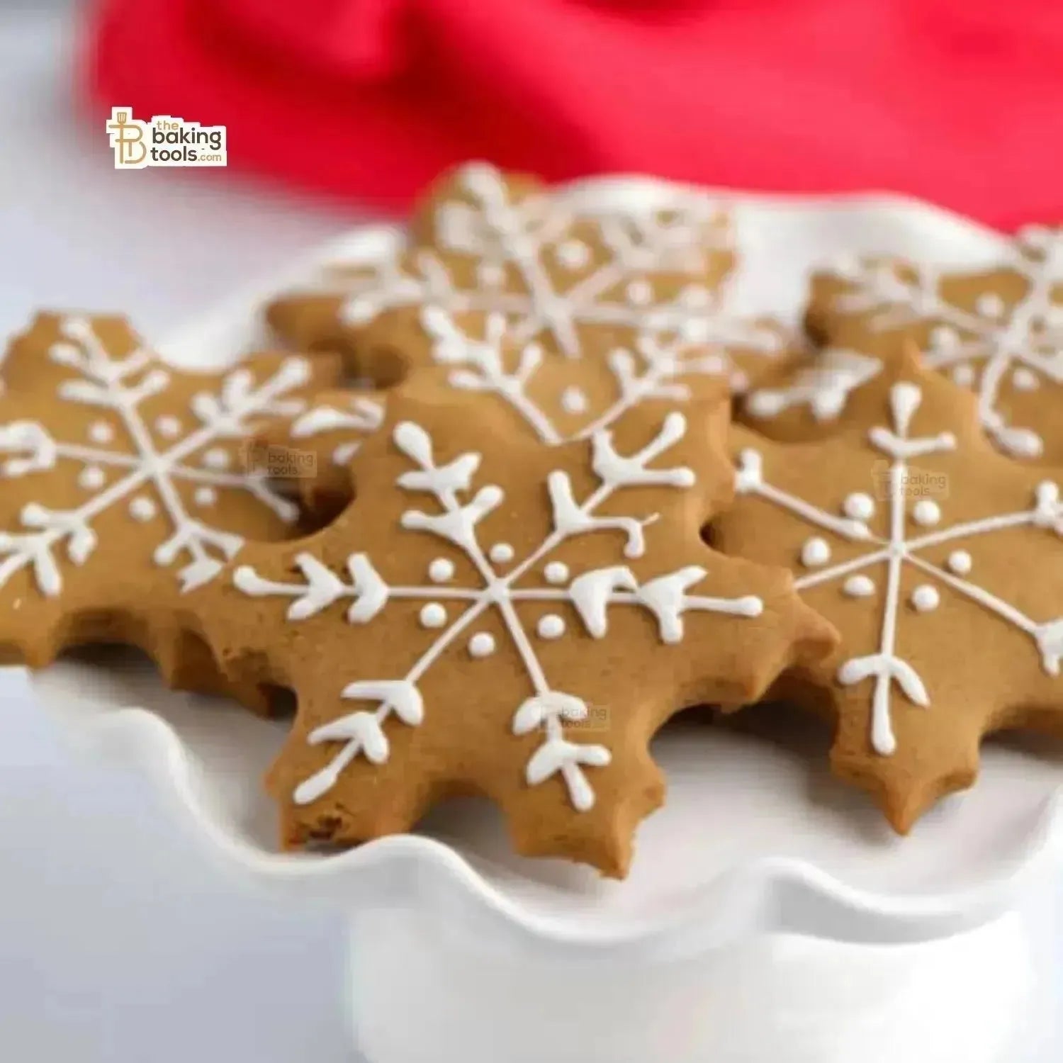 3 Pieces Snowflake Cookie Cutter Stainless Steel Christmas Biscuit Cutter Set - thebakingtools.com