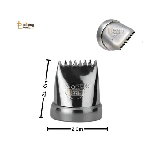 Noor Icing Nozzle | Grass ribbon Design | No. 39 | Small Tip - thebakingtools.com
