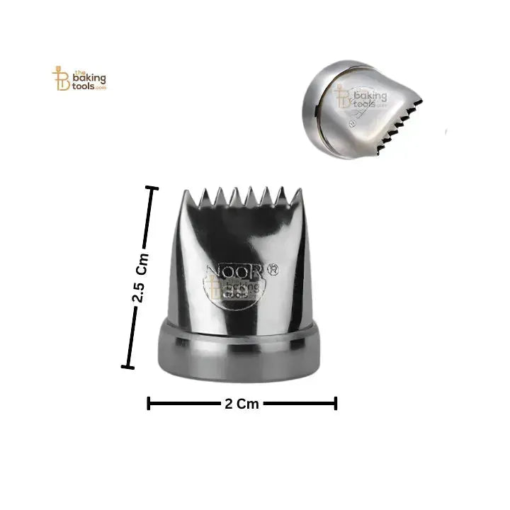 Noor Icing Nozzle | Grass ribbon Design | No. 39 | Small Tip - thebakingtools.com