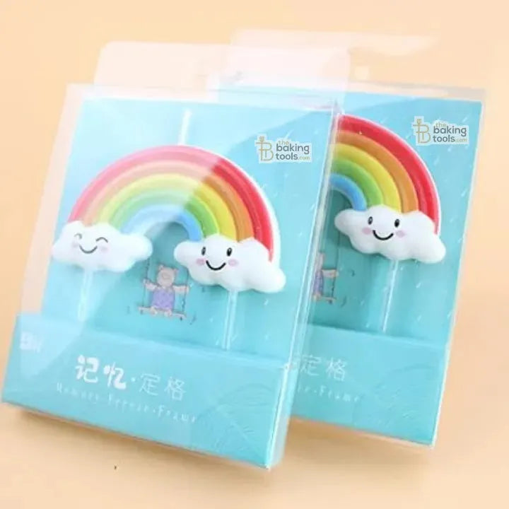 Colorful Rainbow Birthday Candle for Party | Cake Decoration - thebakingtools.com