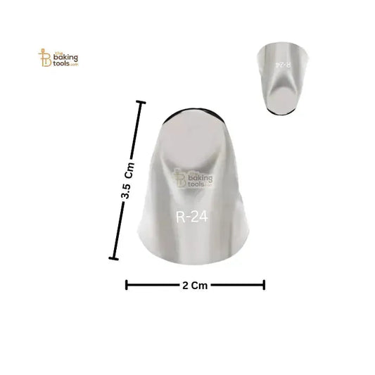 Noor Icing Nozzle | Frilled Ribbon Design | No. R-24 | Small Tip - thebakingtools.com