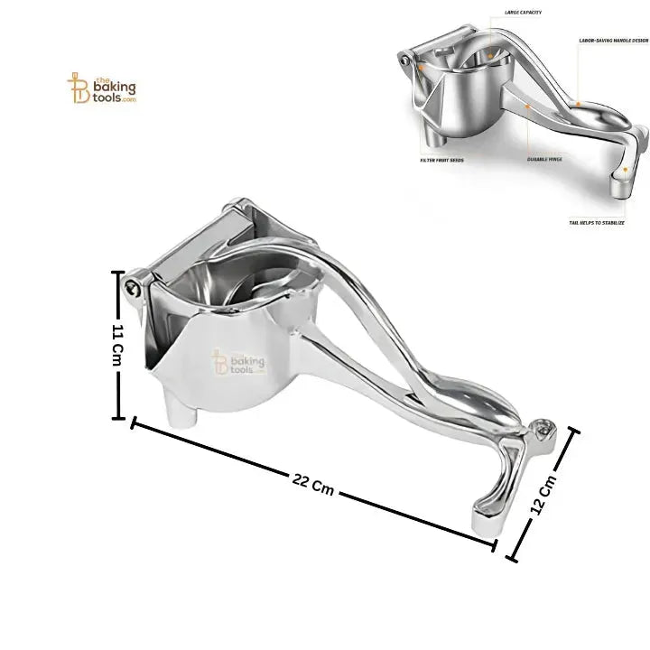 Aluminium Manual Fruit Juicer – Heavy Duty Hand Press Citrus Squeezer 1 Pcs - thebakingtools.com