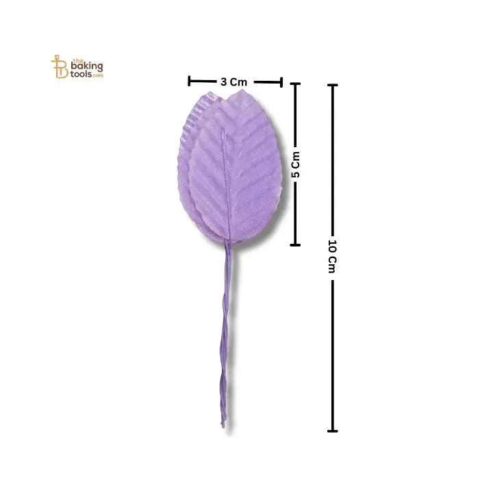 Artificial Leaves Stems – Violet (50 Pcs Leaf) - thebakingtools.com