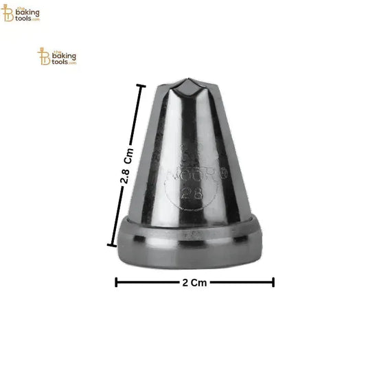 Noor Icing Nozzle | Flower Design | No. 28 | Small Tip - thebakingtools.com