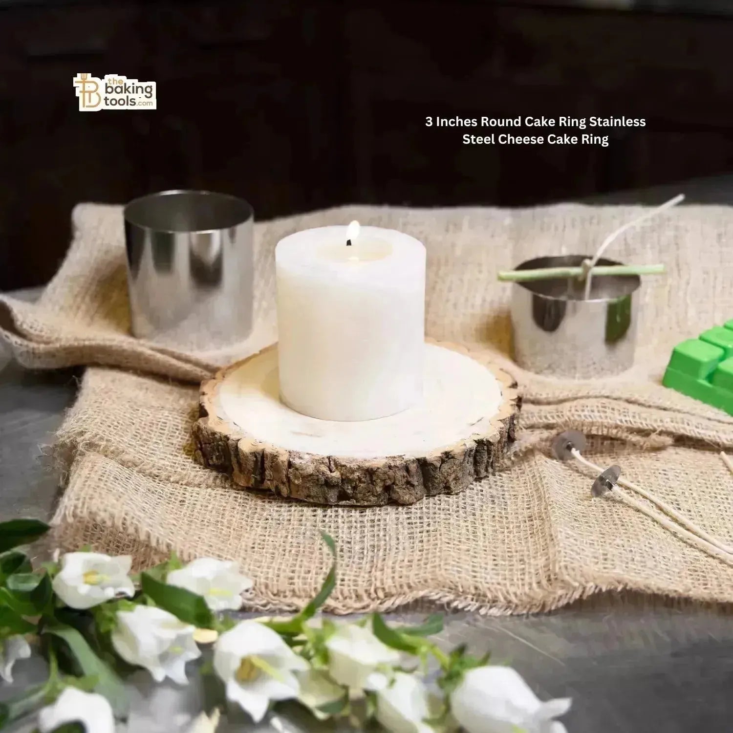 3 Inches Round Cake Ring Stainless Steel Cheese Cake Ring - thebakingtools.com