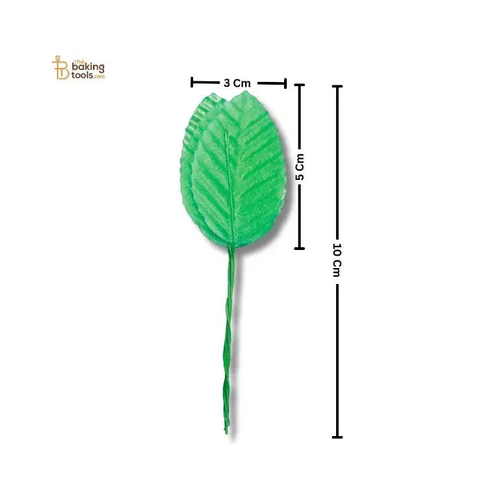 Artificial Leaves Stems – Green (50 Pcs Leaf) - thebakingtools.com