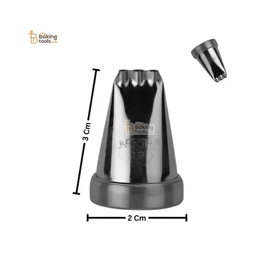 Noor Icing Nozzle | Triple Thread Design | No. 32 | Small Tip - thebakingtools.com
